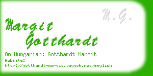 margit gotthardt business card